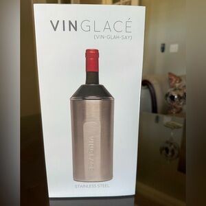 🌺NIB Vinglacé Wine Chiller in Stainless Steel🌺